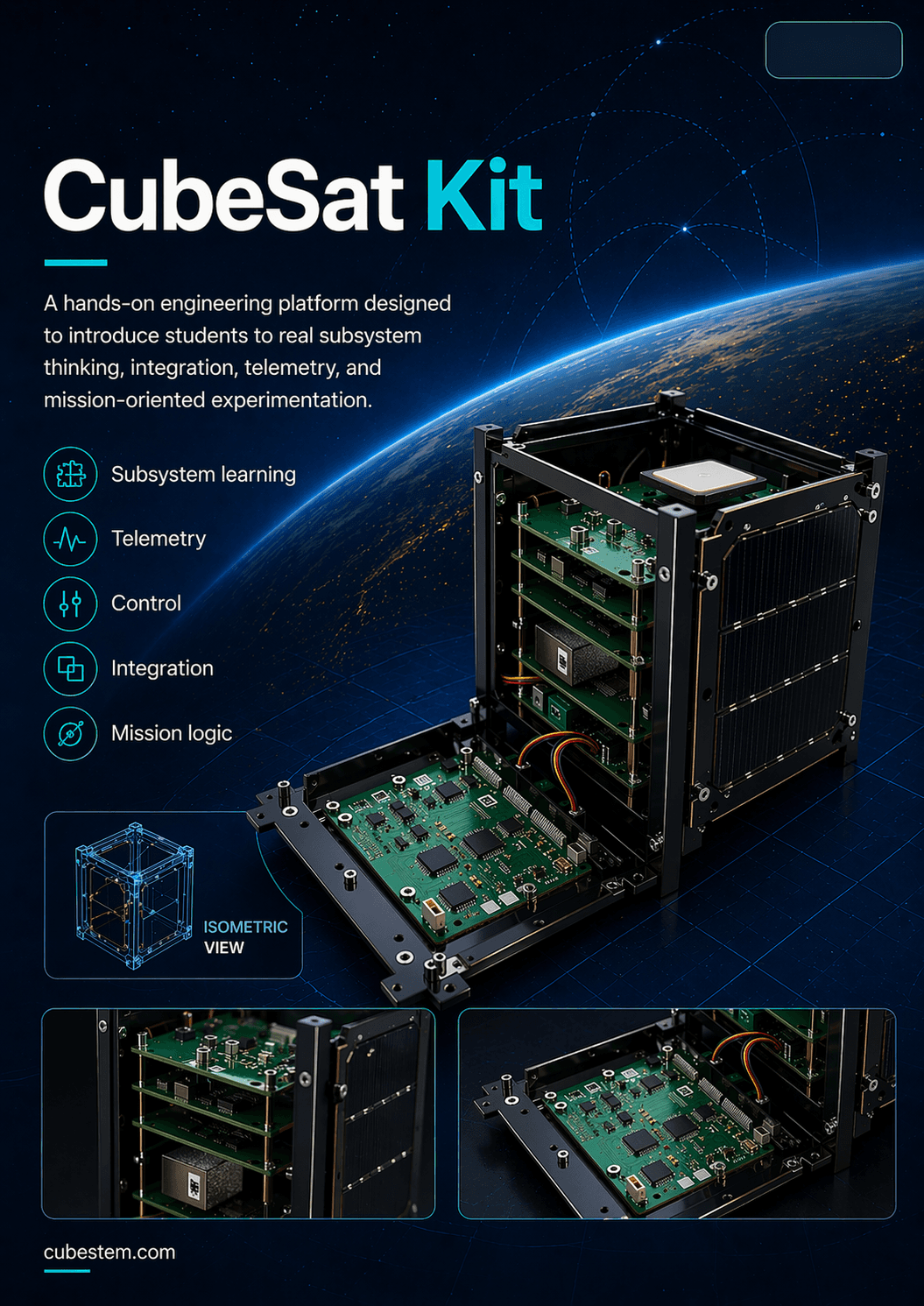 CubeSat kit — supporting visual